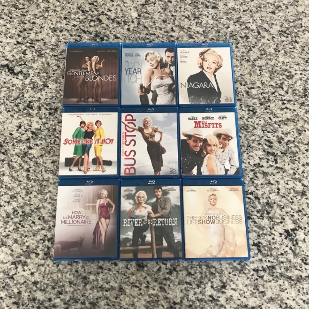 9 Marilyn Monroe Movies on Blu ray